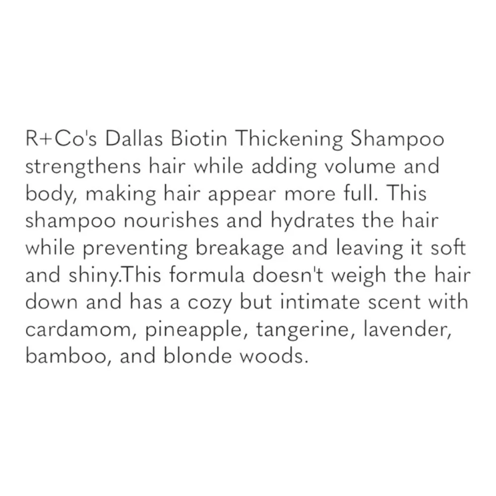 R+Co Dallas Biotin Thickening Shampoo